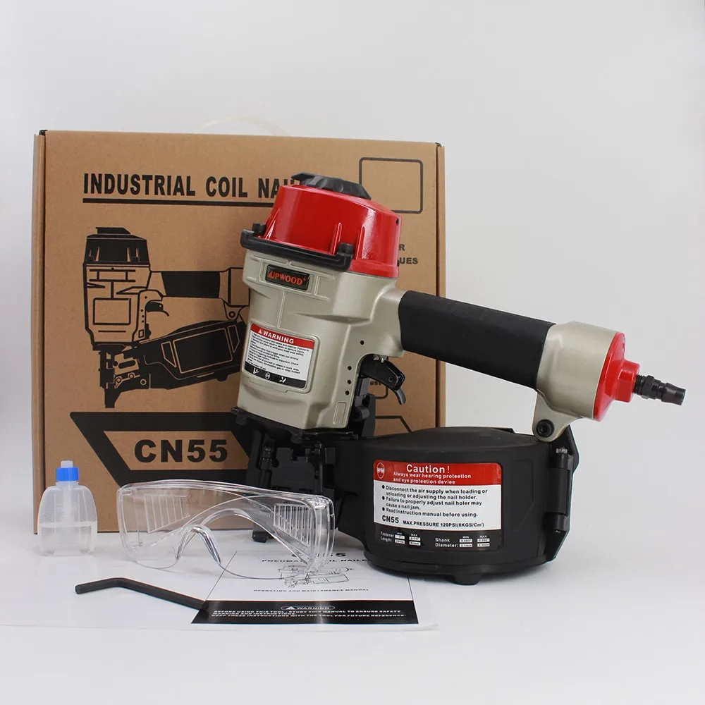 UPWOOD Industrial Pneumatic Coil Framer Nail Gun CN55