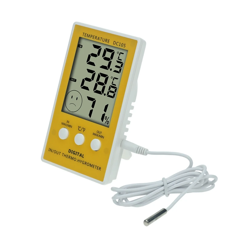 
Direct Manufacturer Indoor&Outdoor Temperature Thermometer Digital Hygrometer DC105 fashion humidity temperature thermometer 