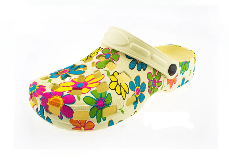 
High quality flower printed women EVA garden clogs 