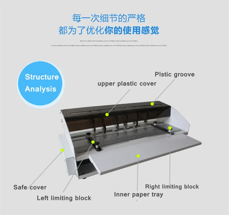 
Automatic paper creasing machine, paper cutting machine, paper perforating machine 
