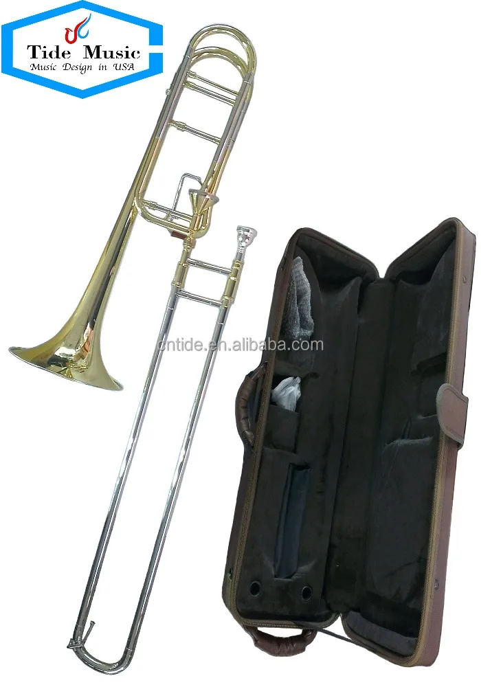 High grade professional thayer valve trombone, Bb/F tenor tuning slide