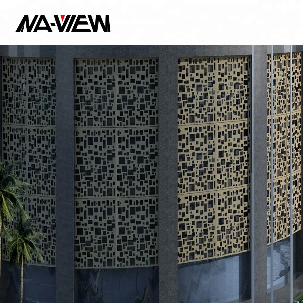 Popular Laser Cut Screen Outdoor Aluminum Wall Facade
