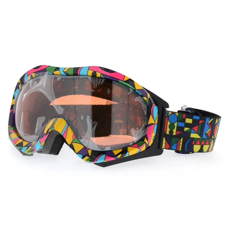 Easy fit strap adjustment system TPU frame snow goggles glasses