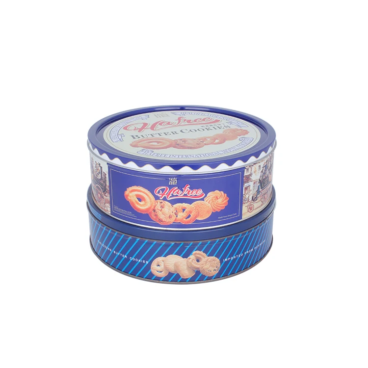 round tin cans for cookies made in dongguan