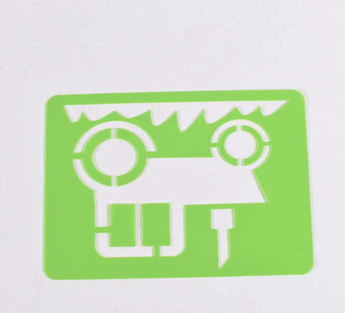 Детский цветной пластиковый трафарет для рисования, для бумажного экрана, для скрапбукинга