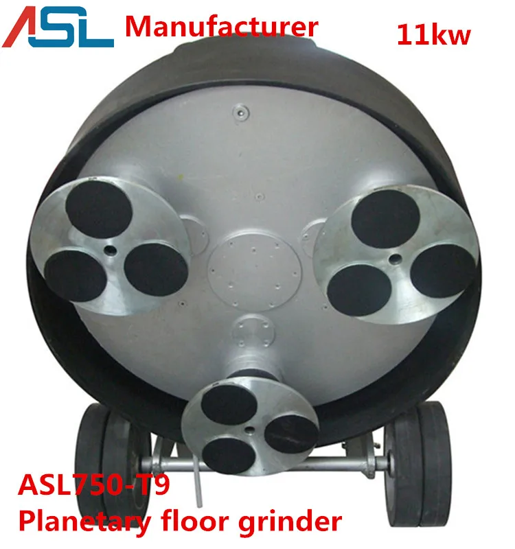 Grinder polisher ASL750-T9 Grinding machine price for ASL 9 head gear driving planetary disc