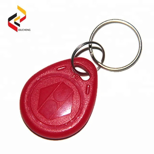 Access control ABS waterproof passive 125khz RFID TK4100 keyfob with silk screen printing logo