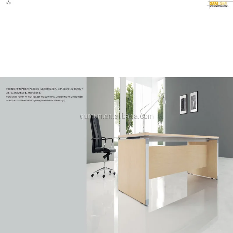 New modern office furniture latest office glass tabletop designs executive desk