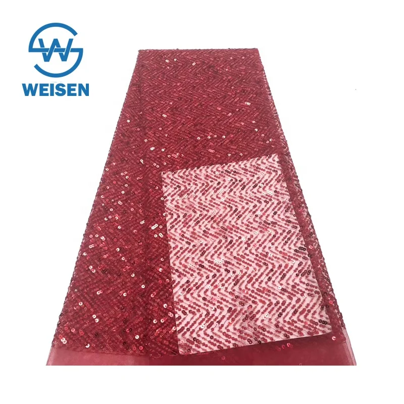 White Wedding Spandex Shimmering Roll Wholesale Silver Sequin Lace Fabric 5 Yard