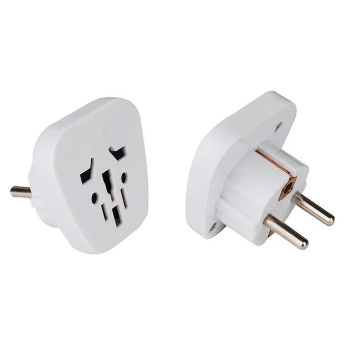 Универсальный в Германию (EU) 16A type-F schuko Раунд 2 шпильки US AU UK к европейским дорожная штепсельная вилка