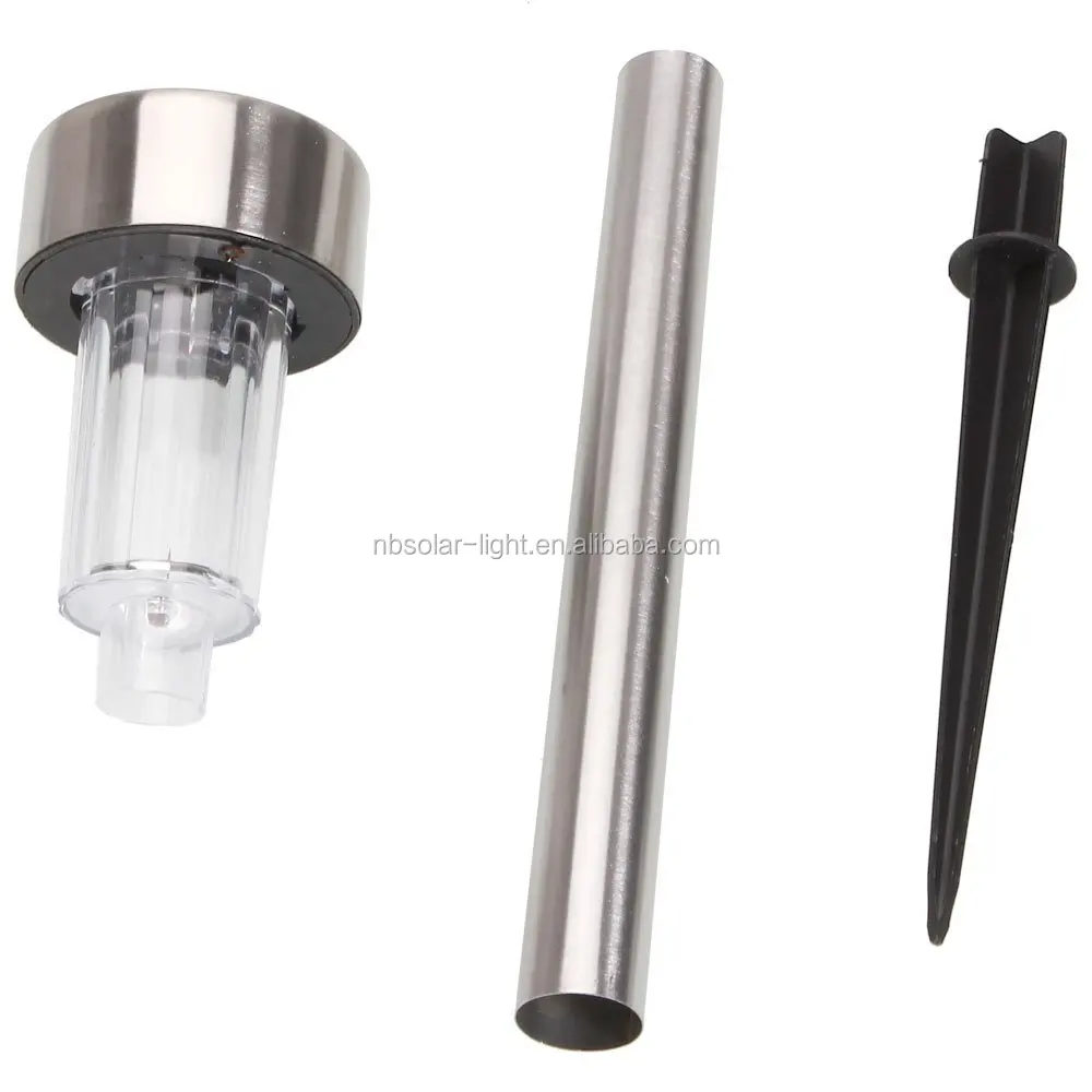 
5 Pcs Outdoor Stainless Steel Solar Power 7 Color Changing LED Garden Landscape Path Pathway Lights Lawn Lamp 