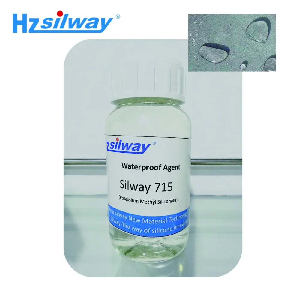Silway 715 waterproof colorless chemical methyl siliconate potassium for construction