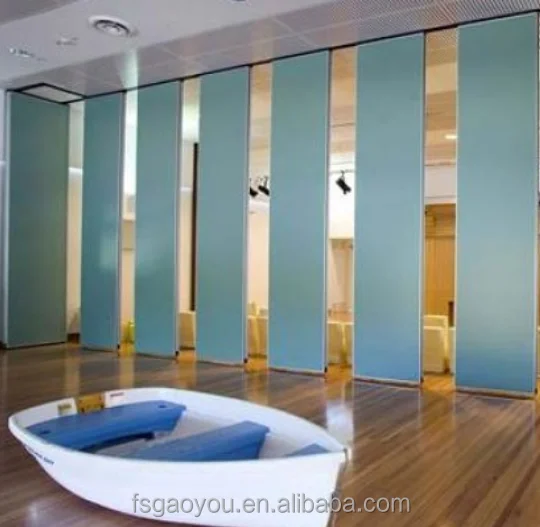Soundproof movable wall meeting room acoustic folding sliding partition wall for Bulgaria hotel