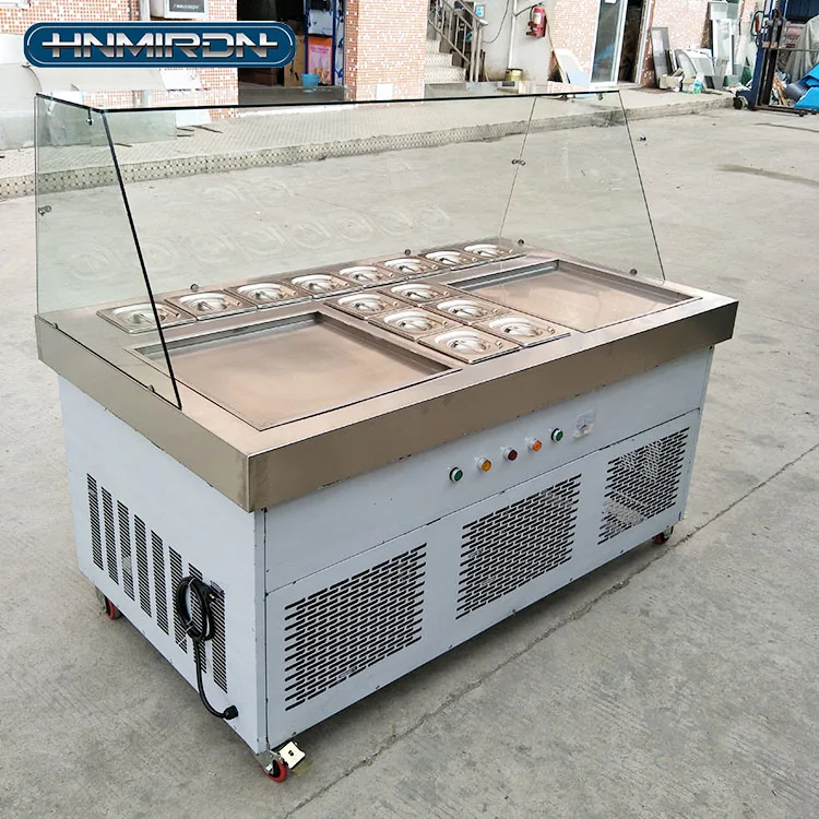 Fried Ice Cream Roll Machine Ice Pan Machine Commercial Cold Plate Ice Cream