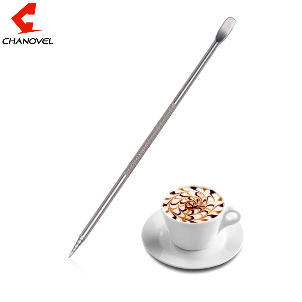 Coffee Art Needles 304  Stainless Steel Cafe DIY Flower Artist Needles Cappuccino Supplies Foam Cafe Pen
