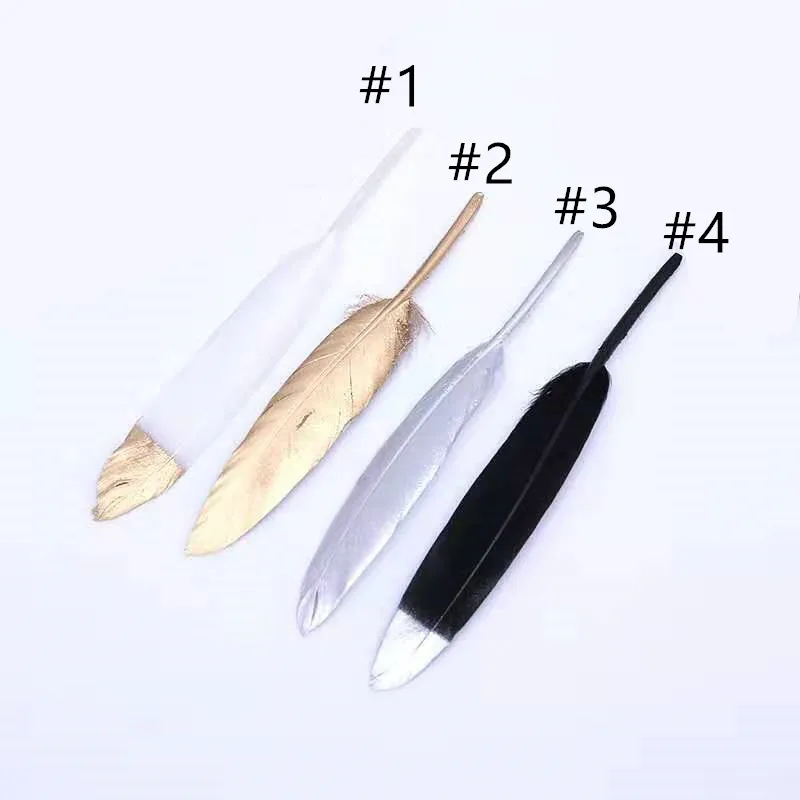 Gold Craft Goose Plume Feather for  DIY decoration goose feather bunddles