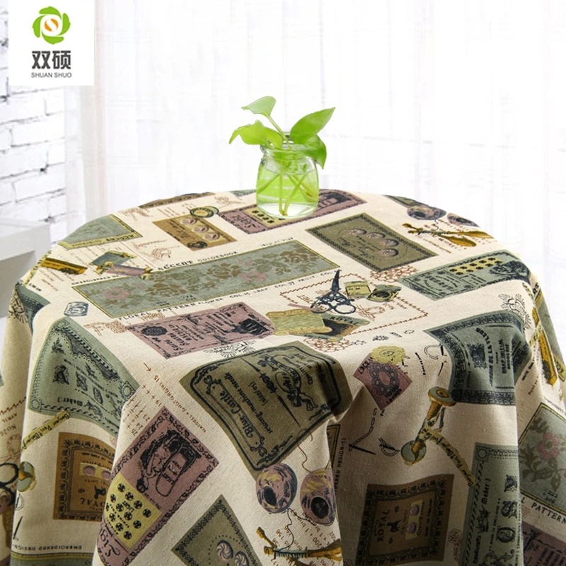 High Quality Japanese& Korean Style Linen Fabric ZAKKA Vintage Design Cloth For Home Decoration