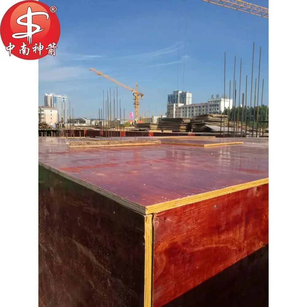 ZNSJ Factory Price Anti-slip Film Faced Plywood 18mm / Shuttering Marine Plywood