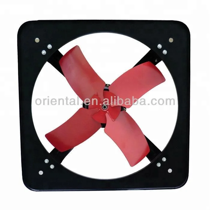 metallic wall mounted industrial ventilation fan with grid/industrial exhaust fan price/Square industrial exhaust fan