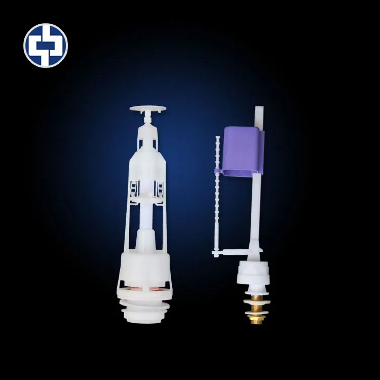 Sanitary manual toilet urinal flushing mechanisms single push-button cistern inlet angle valve