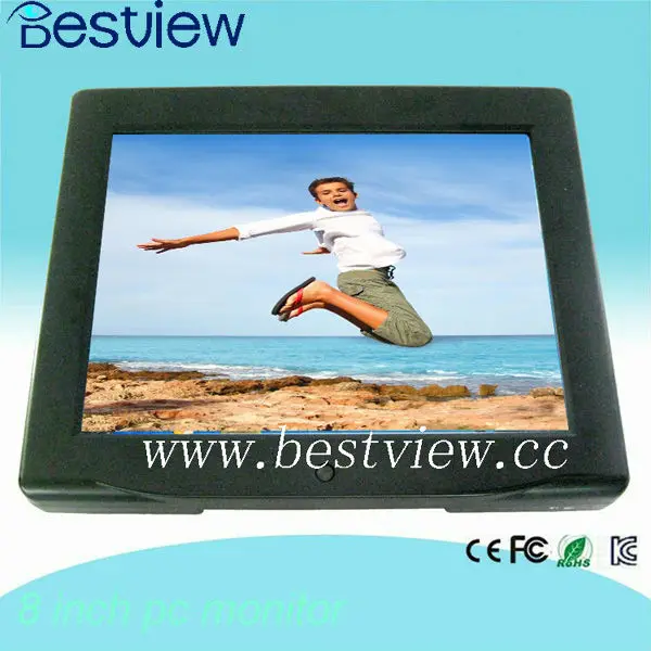 Высокое разрешение 8-дюймовый TFT ЖК-монитор с VGA и сенсорным