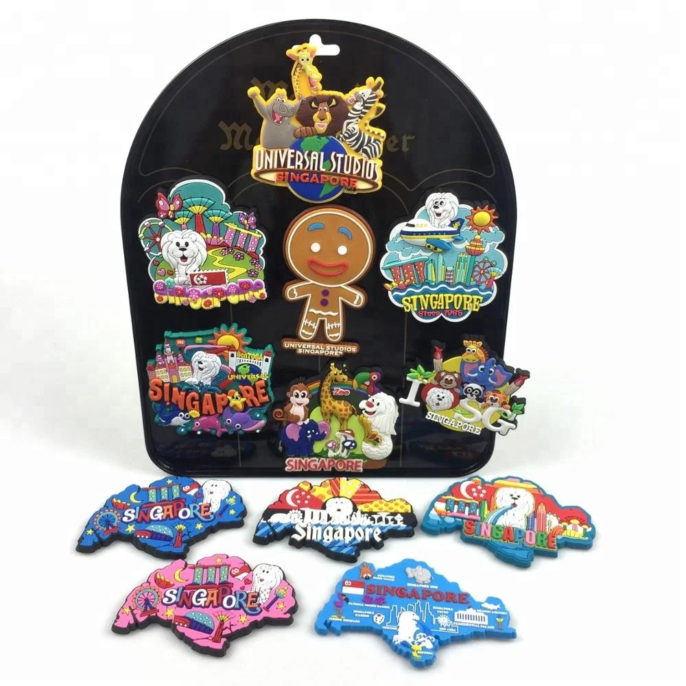 
Best Selling Tourist Souvenir 3D PVC Soft Rubber Refrigerator Magnets For Countries 