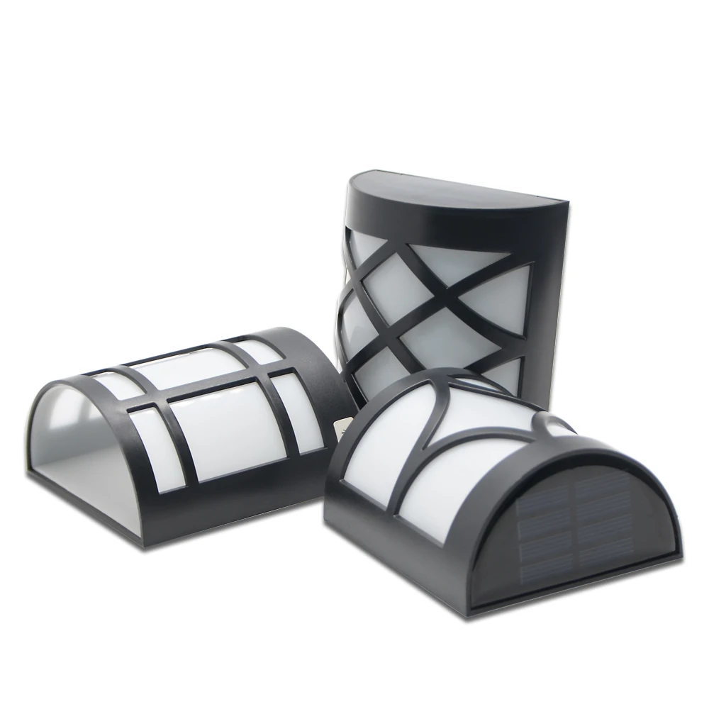 RGB Solar Led Garden Waterproof Porch Fence Outdoor Wall lights For Yard Garden