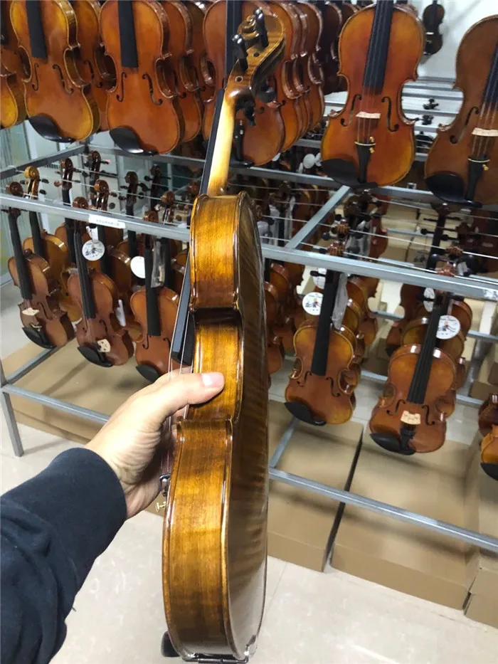 Wholesale high quality 4/4 handmade old  violin in china