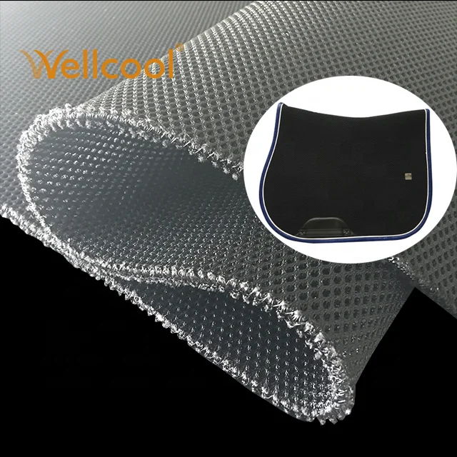 3d breathable washable air mesh fabric saddle pad horse
