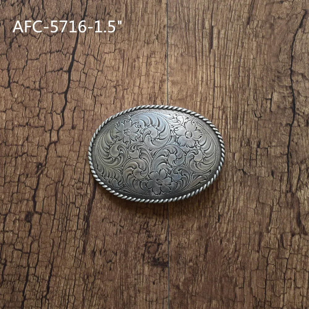 Personalized Belt Buckle Vintage Western Cowboy Belt Buckles Rope Edged For Men