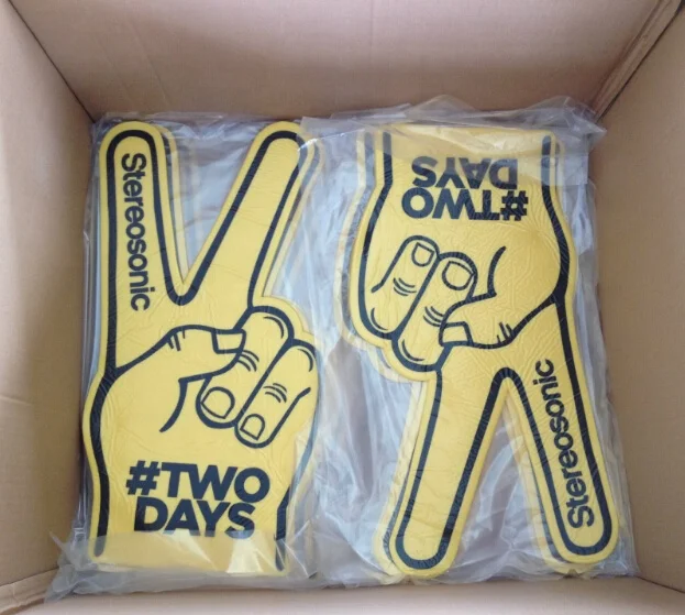 Одобренная перчатка для приветствия EVA, большая ручка из пенопласта с различным дизайном