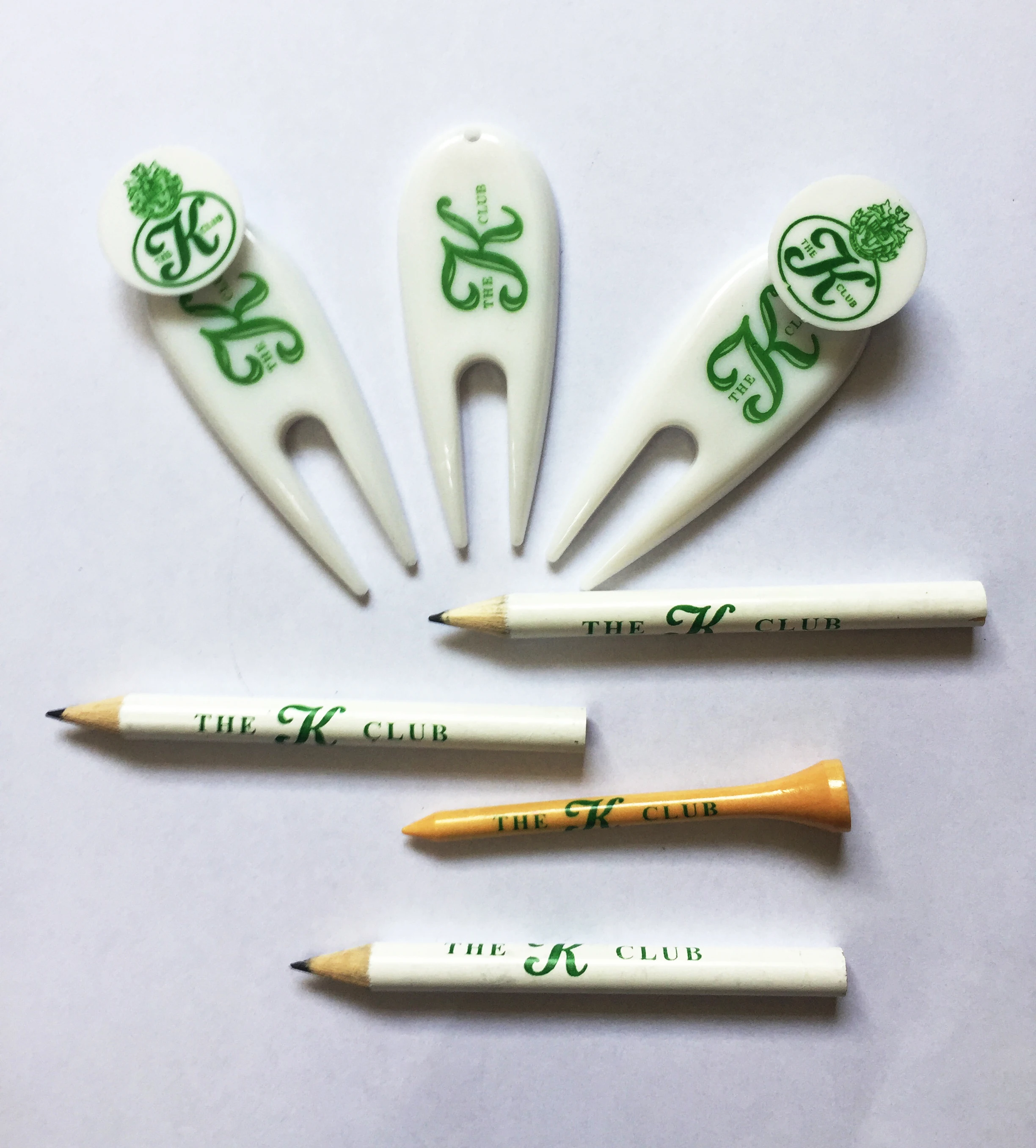 
Special striped foil wooden golf score pencil 