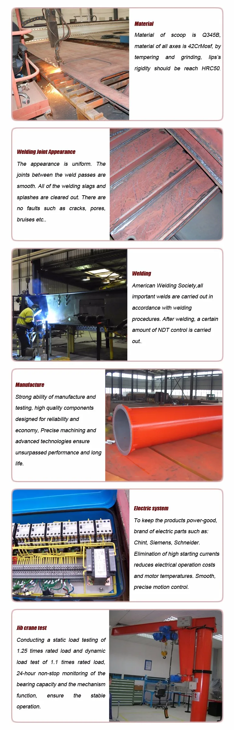 jib crane components detail