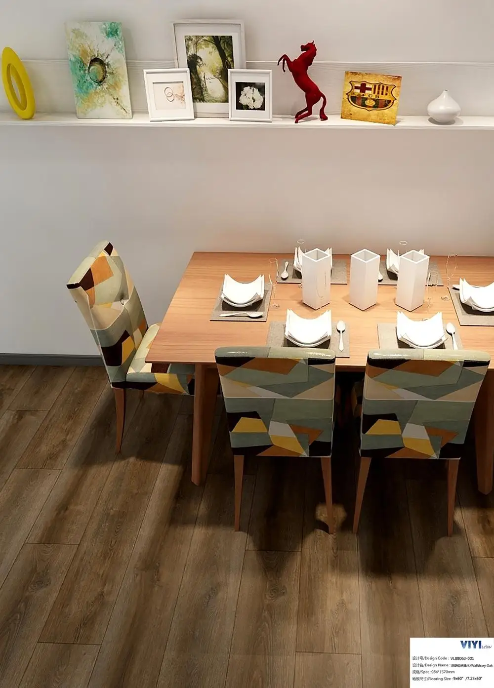 Popular Vinyl Rigid Core SPC Plastic Flooring