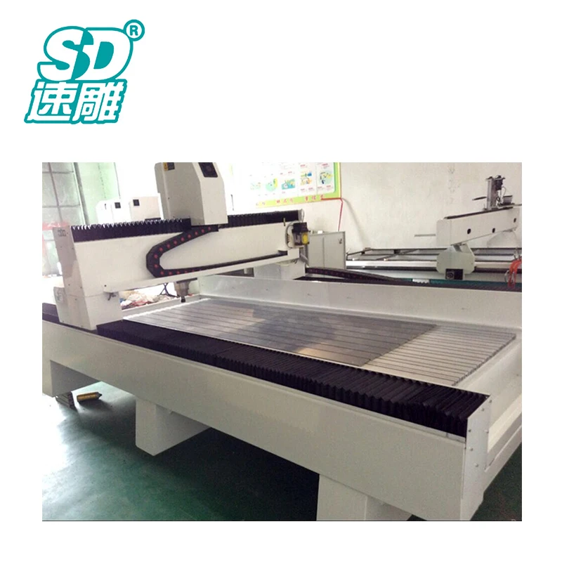 Heavy duty ATC granite carving lathe granite marble carving drilling polishing stone cutting table saw machine