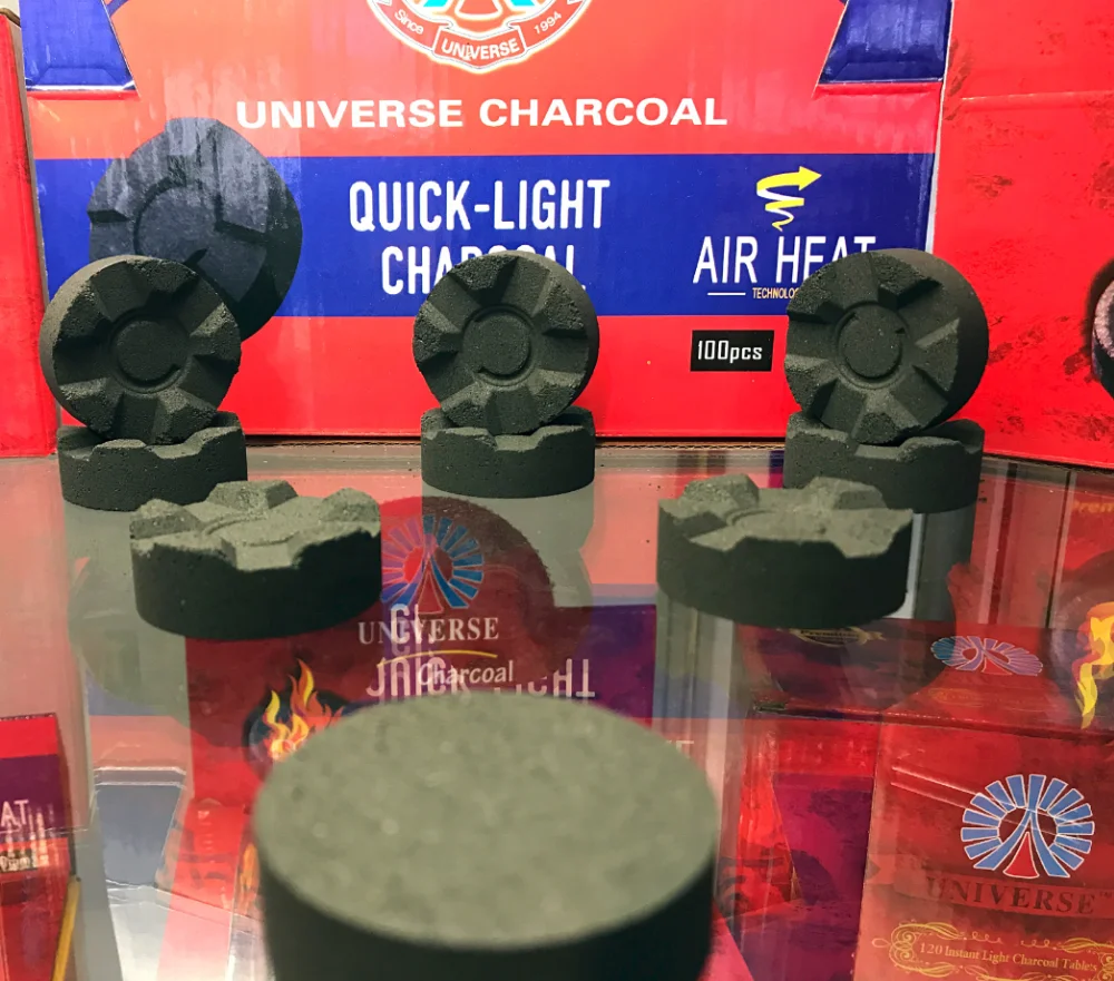 Бездымная круглая форма quick lite 33 мм/40 мм кальян уголь Золотой речной уголь