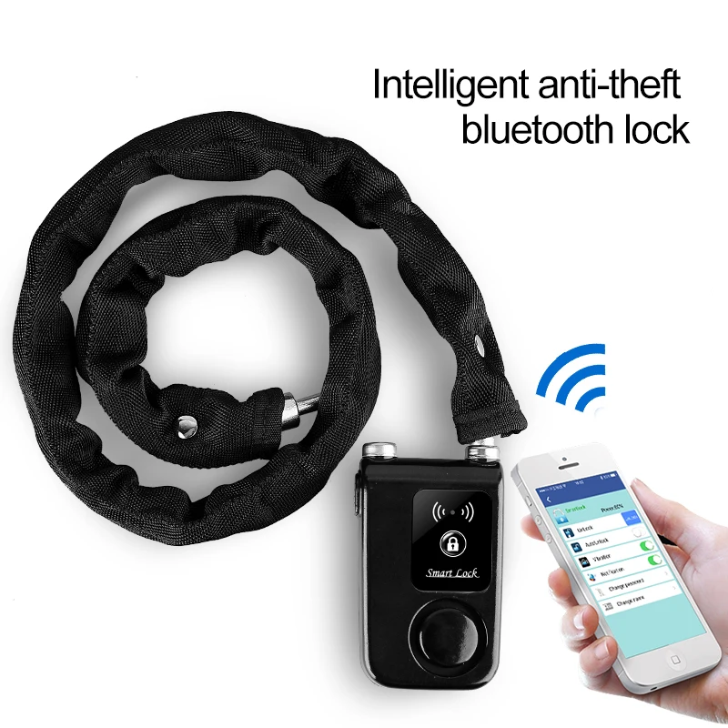 motorbike accessories thief protection electric bike scooter vibration alarm chain link fence locks burglar proof designs