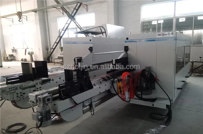 Woodworking double end tenoner machine