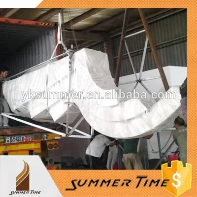 Saudi Arabia modern metal art  outdoor statue landscape display roundabout decor large stainless steel garden sculpture for sale