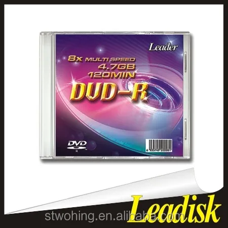 Нет печатных/печатных DVD +/-R/Пустой DVDR, чистый компакт-диск dvd в 10.4 мм jewel box упаковка