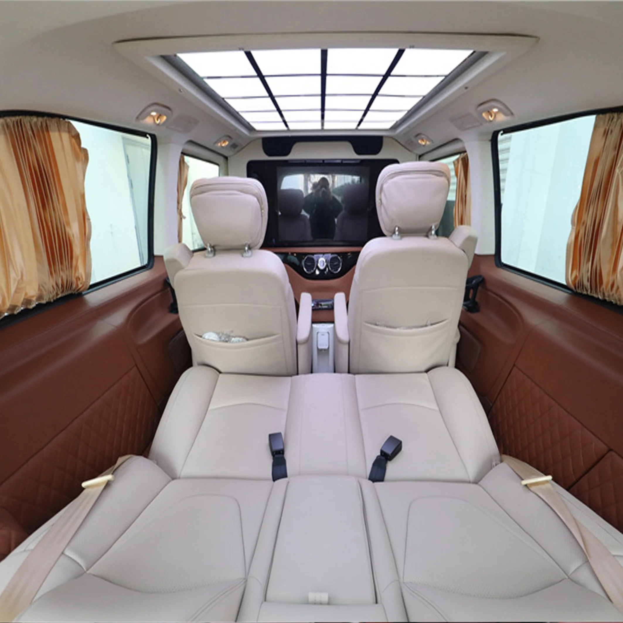 Auto Seat Luxurious Car chair W447 car sofa Electric Adjustable Leather For MPV with massage fan