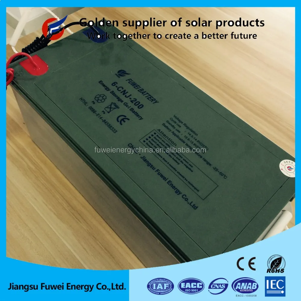 
12v 200ah deep cycle solar storage lead acid gel battery for solar system storage batteries 