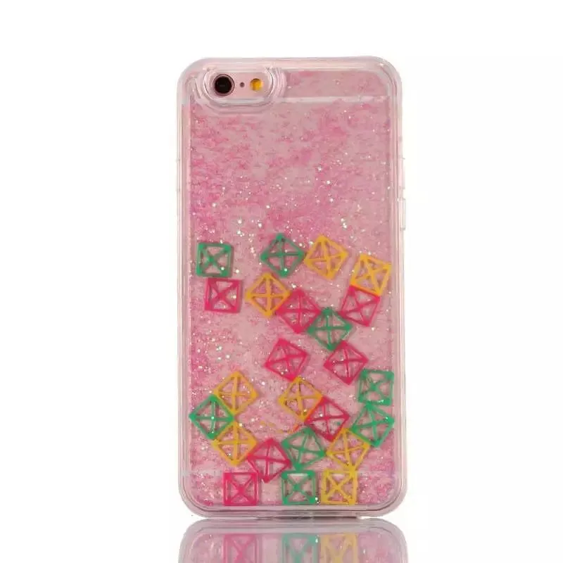 Dynamic Liquid Flow Soft TPU Rubber Edge With Hard Plastic Back Mobile phone cover accessory case for iPhone 7