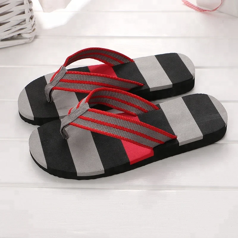cheap wholesale sailor design beach flip flop Men Slippers
