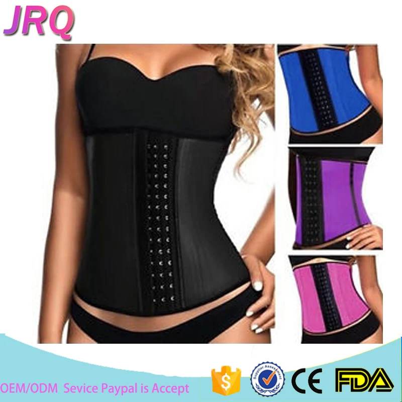 Popular Plus Size Waist Training Corset Latex Waist Cincher 9 Steel Boned Waist Trainer Belt private label with logo belt