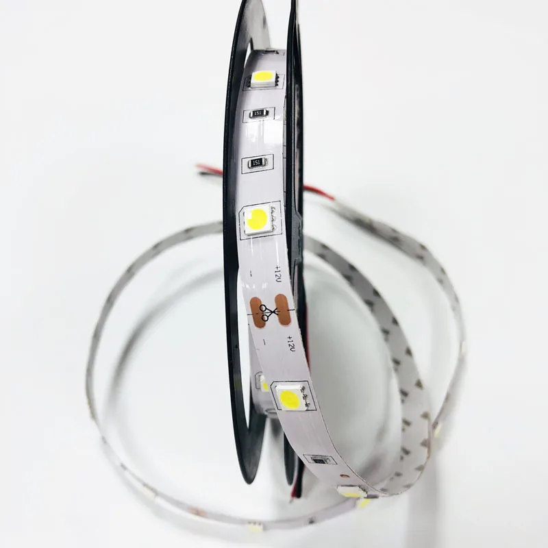 Hot sale led flexible strip light SMD5050 30leds per meter 12V flex strip light with 10mm PCB for decoration lighting