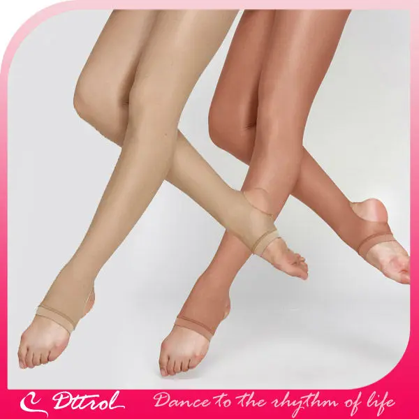 
D006197 Dttrol wholesale ladies stirrup shimmery dance tights 