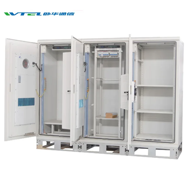 W-TEL MSAN OLT outdoor telecom industrial equipment control electronic cabinet IP66 with air conditioner cooling