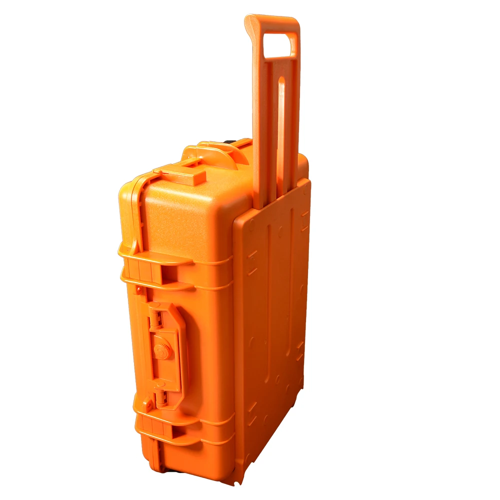 Instrument Carrying Case Shockproof Tool Box ABS Plastic Flight Case With Wheels