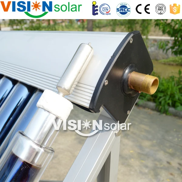 Copper heat pipe pool solar heating collector in China